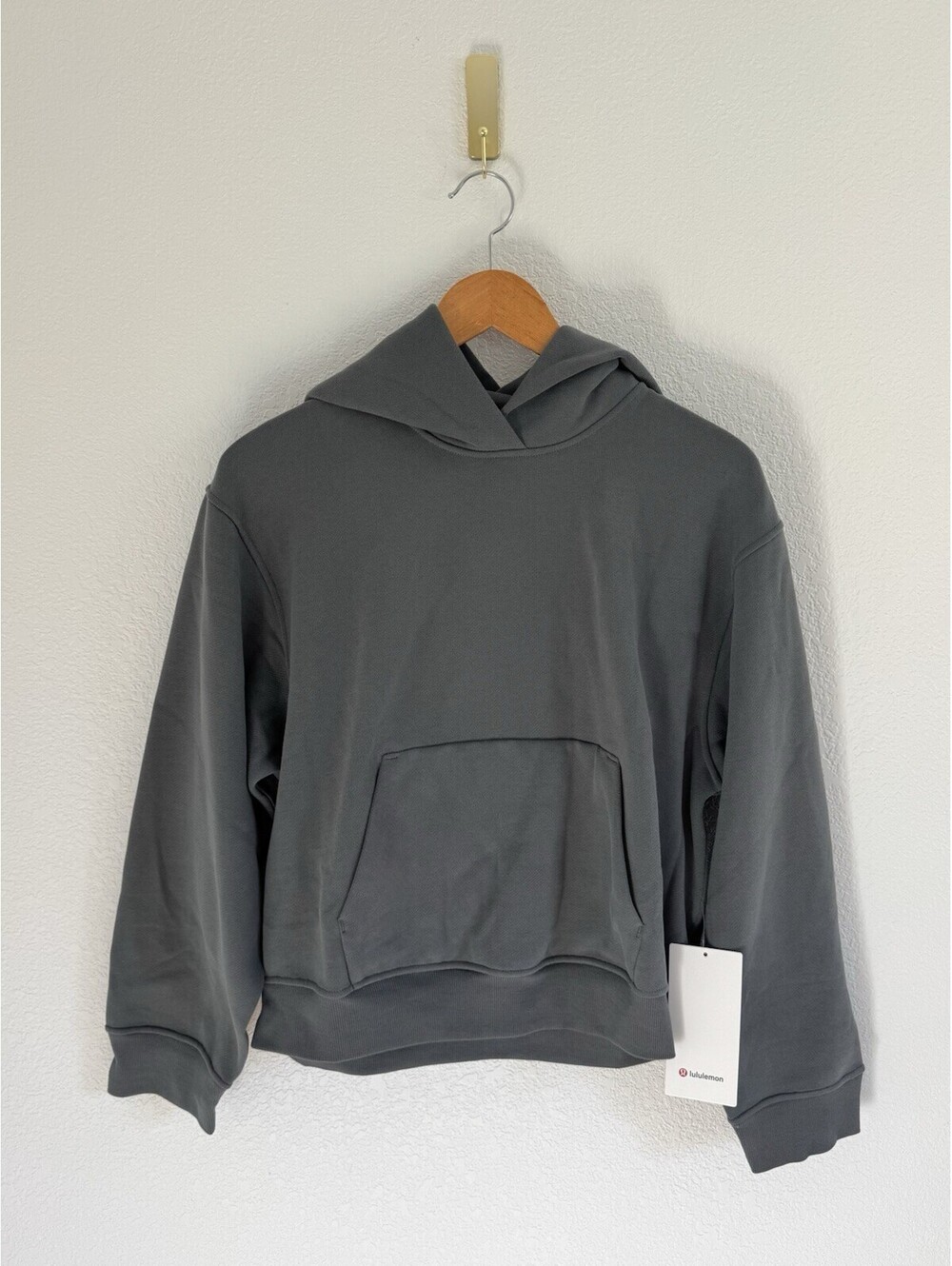 Lululemon Steady State SuperLoft Hoodie Women’s XS Classic Gray Oversized NWT